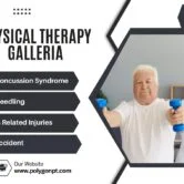 203c6611-2882-4e98-9d8e-ab728abf8d66.jpeg ### Key Elements
- **Main Subjects**: A middle-aged man and a female physical therapist.
- **Objects**: Dumbbells held by the man; a therapy setting in the background.
- **Notable Features**: Professional attire of the therapist; a bright, clean environment.
- **Text/Symbols**: Title "Physical Therapy Galleria" and various treatment categories listed; website link.
### Overall Mood/Theme
The image conveys a supportive and professional atmosphere focused on rehabilitation and wellness, emphasizing the importance of physical therapy in recovery from various conditions.